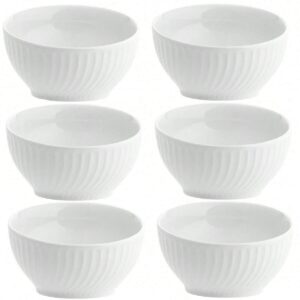 6 Tigela Bowl 830ml em Melamina Profissional Pote Grande