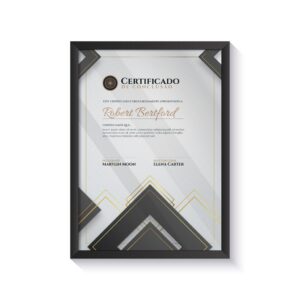 Moldura Premium Decor com Vidro ou Acetato para Certificado